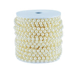 Buy now B&S FEEL 5mm Faux Pearl Beads Garland Pearl Bead Roll Strand for Wedding Party Decoration, 99 Feet Roll (Ivory) at indiglob india