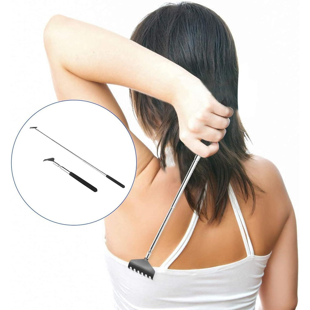 Buy now 2 Pack Portable Extendable Back Scratcher, Stainless Steel Telescoping Back Scratcher with Beautiful Present Packaging at indiglob india
