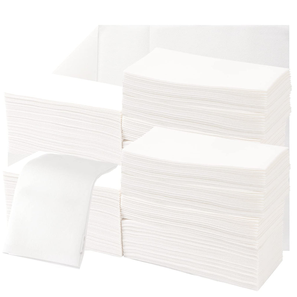 200 Linen-Feel Guest Towels Cloth-Like Hand Towels Disposable Bathroom Napkins Thicken Guest Towel Soft, Absorbent 12" x 17" for Bathroom, Kitchen, Wedding Reception or Dinner Party