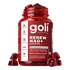 Goli World’s First Renew NAD+, 60 Count Each (2 Pack, 120 Total) – Nicotinamide Riboside (NR) – Cellular Energy & Healthy Aging Support – Vegan, Non-GMO, Gelatin-Free Liquid-Center Gummies