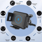 Buy now 15W Qi Wireless Car Charger Mount Holder Compatible for Samsung Galaxy Z Fold7 Fold6 Fold5 Fold4 Fold3 Fold2 Fold 4.3in-6.9in Phone Auto Clamp Fast Charger at indiglob india