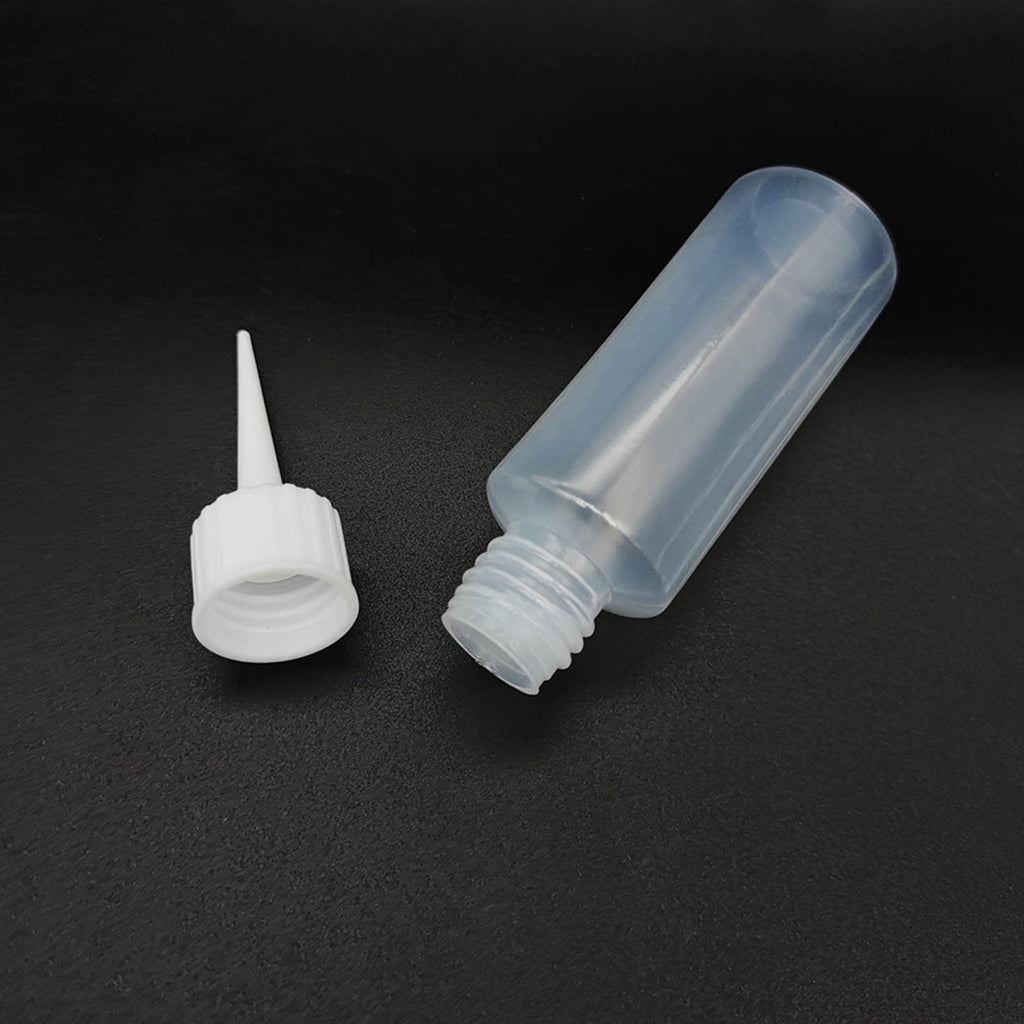 BlingKingdom 6 PCS 50 ml Squeeze Applicator Bottles for Paint, Soft PE