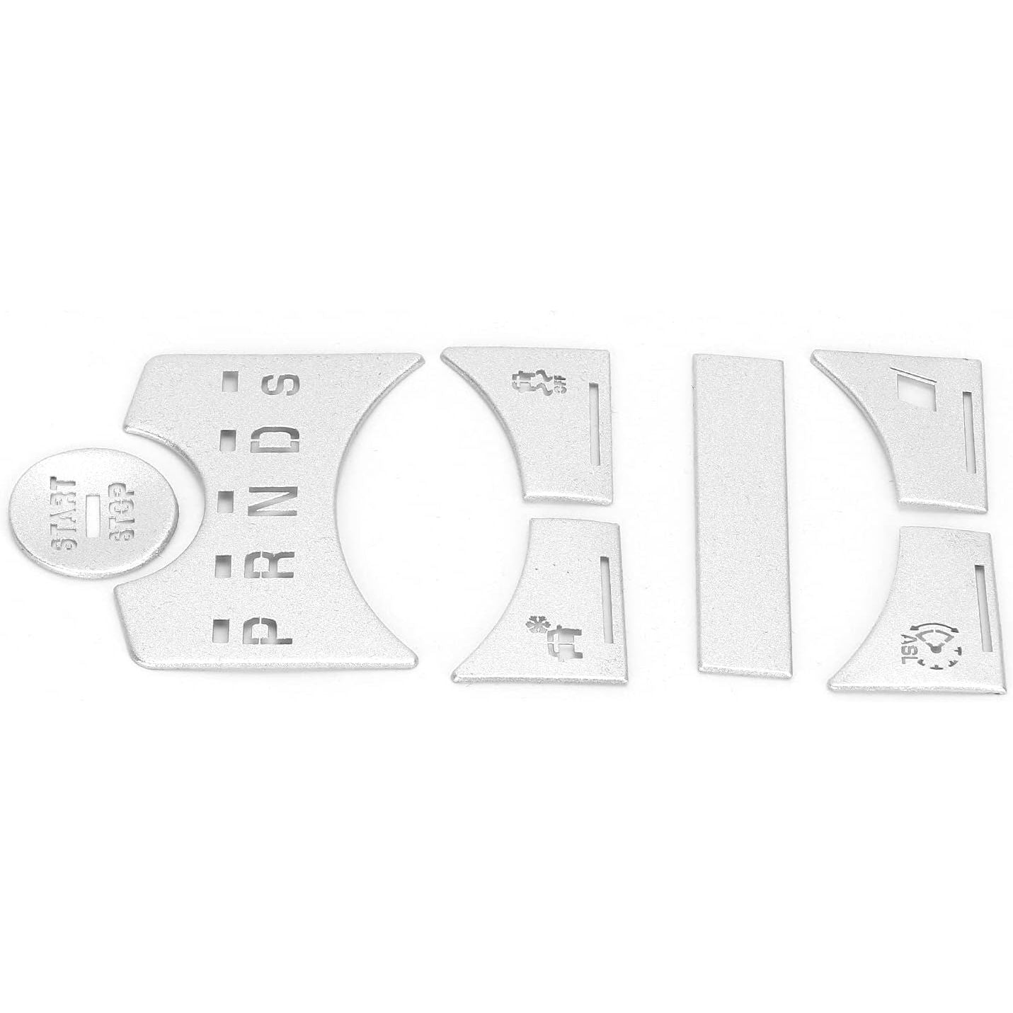 Buy now Central Control Panel Button, 7pcs Central Control Gear Shift Panel Button Cover Sticker Button Frame Cover Decal Trim Replacement for XF 2012?2015 Silver at indiglob india