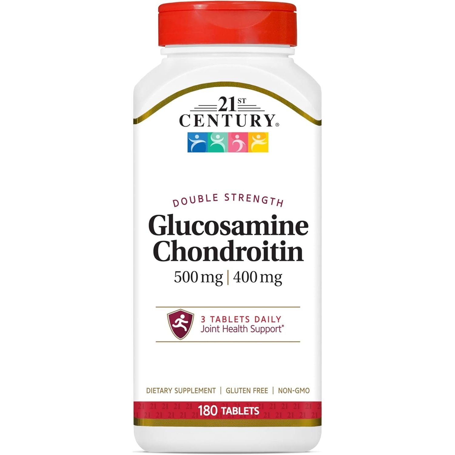 Buy now 21st Century Glucosamine Chondroitin 500/400mg - Double Strength, cp 150 Count 180 Count (Pack of 1) Tablets at indiglob india