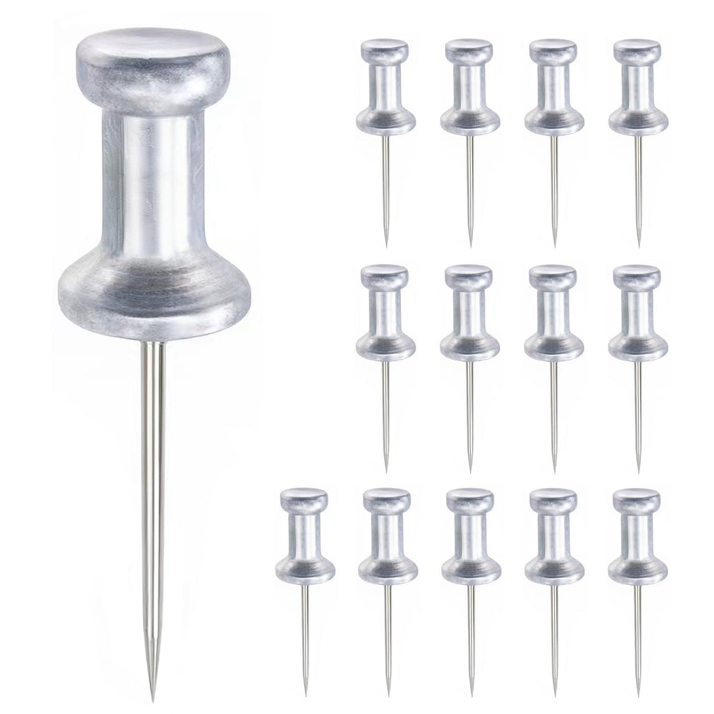 Optomni Long Push Pins 30 Pack, Metal Thumb Tacks for Bulletin Board