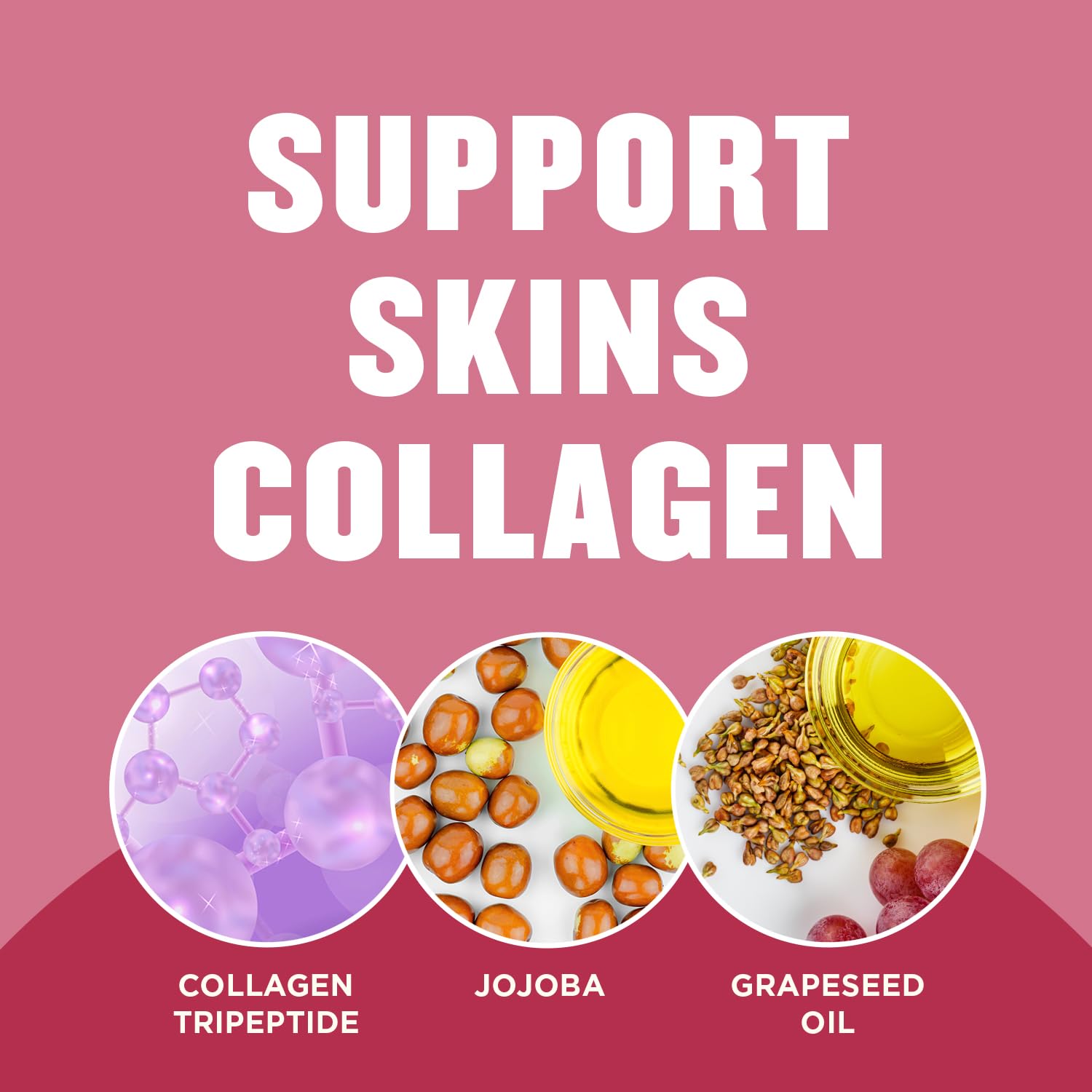 Gold Bond Plumping Collagen Body & Face Serum Lotion, Hydrating Moisturizer | Scented lotion with collagen peptide complex, jojoba & grapeseed oils to visibly plump skin, cherry blossom scent, 8 oz