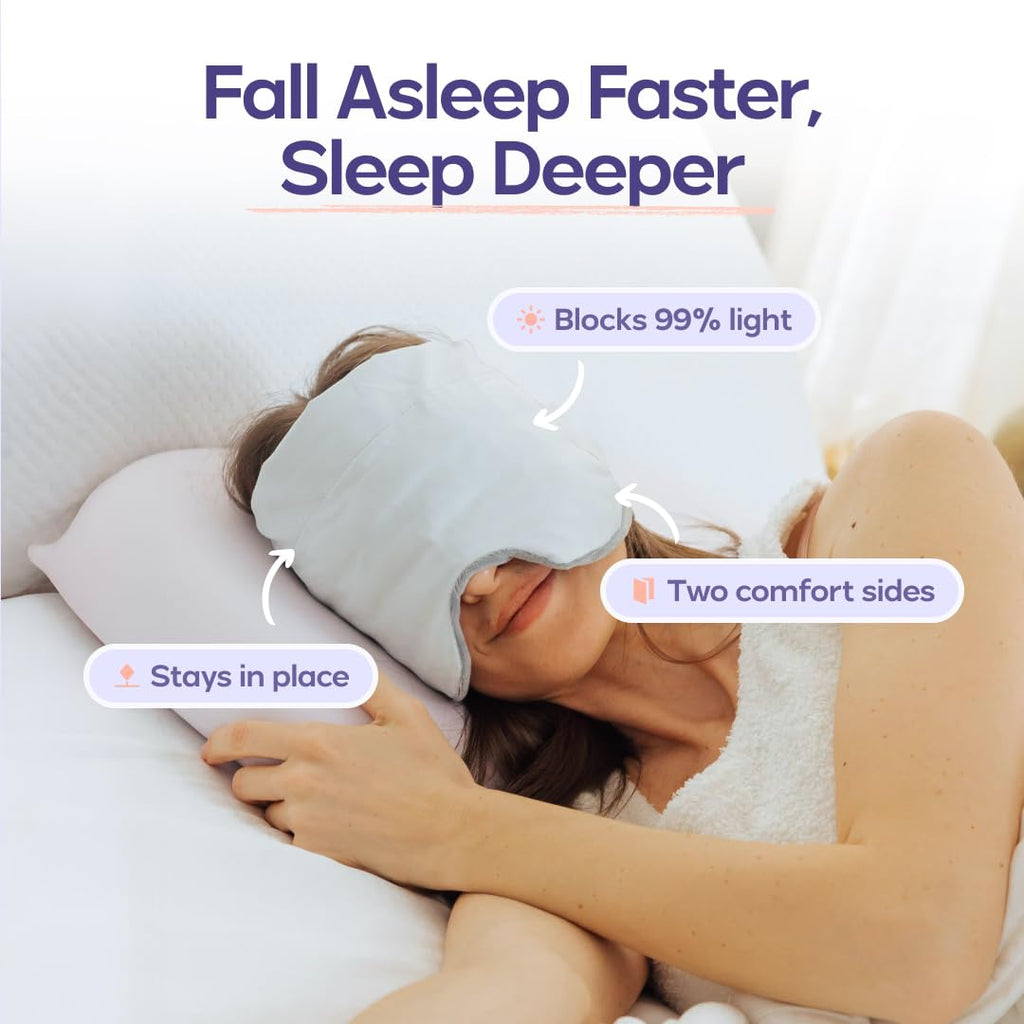 Mellow Weighted Sleep Eye Mask for Sleeping, Naps & Relaxation, Washable