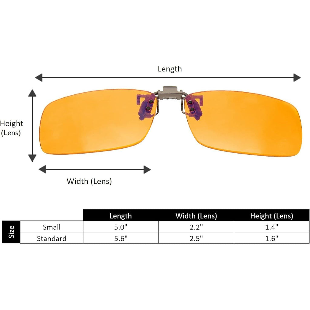 Buy now BRADDELL UV Blue Light Blocking Clip-on Amber Fit over Glasses for Driving Car Headlight Glare and Light Sensitivity at indiglob india