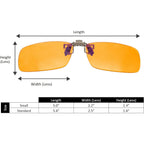 Buy now BRADDELL UV Blue Light Blocking Clip-on Amber Fit over Glasses for Driving Car Headlight Glare and Light Sensitivity at indiglob india