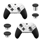 Buy now Metal Replacement Thumbsticks for Xbox Elite Controller Series 2 Core, Component Pack Includes 4 Swap Magnetic Joysticks, 4 Paddles, 1 Standard D-Pads, Accessories Parts for Xbox One Elite 2(Black) at indiglob india