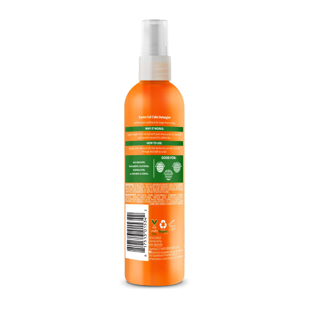 Cantu Coil Calm Detangler with Shea Butter for Natural Hair, 8 fl oz