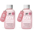 ella+mila Soy Nail Polish Remover - Non-Acetone with Lavender Oil, 4 fl oz | Soy-based non-acetone remover; lavender oil; vitamins A, C & E; gentle on bare nails; vegan; 4 fl oz