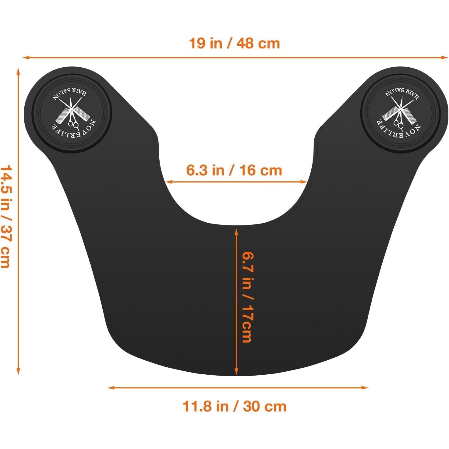 Buy now Noverlife Hair Cutting Collar, Waterproof Silicone Hair Dye Collar, Barber Hair Cutting Pad Haircut Neck Wrap for Salon at indiglob india