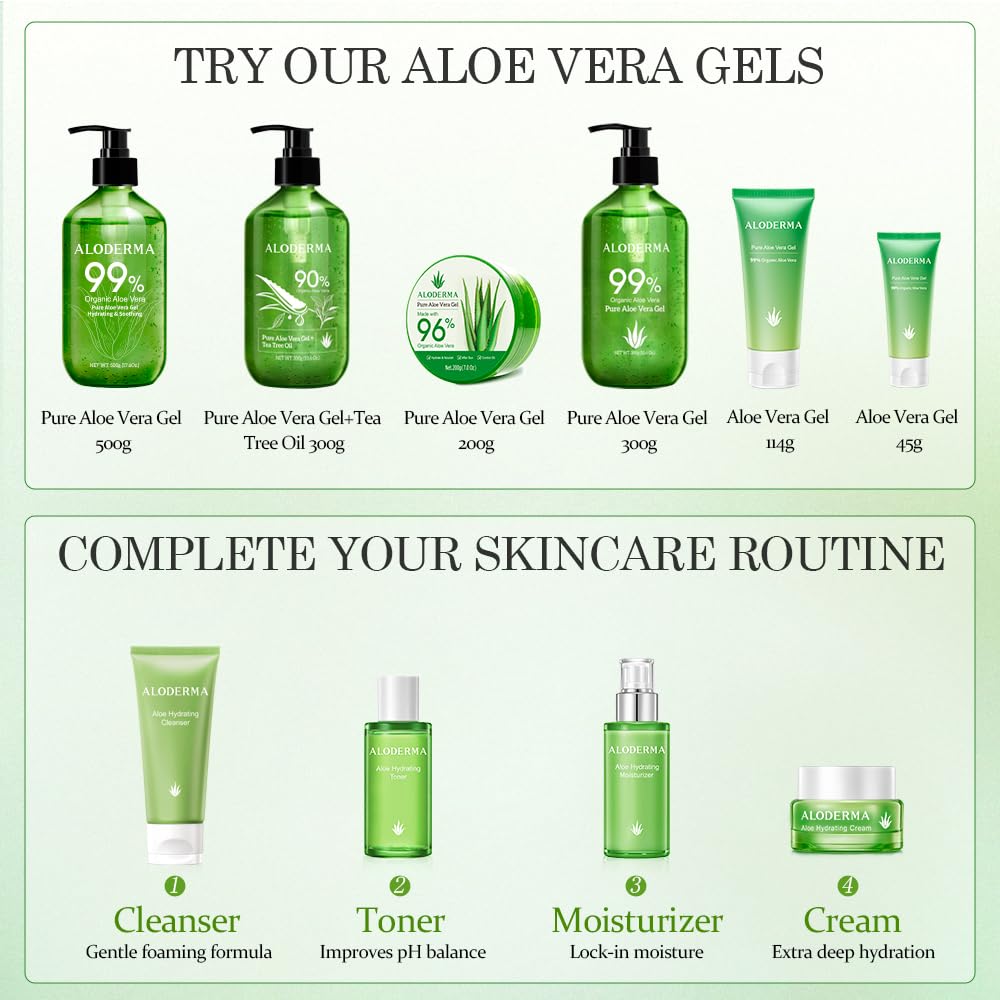 Buy now Aloderma Aloe Vera Gel Made within 12 Hours of Harvest with 96% Pure Organic Aloe Vera for Skin, Scalp, & Hair, Soothing Aloe Face Moisturizer, Multipurpose, Hydrating Aloe Gel, 7.05oz at indiglob india