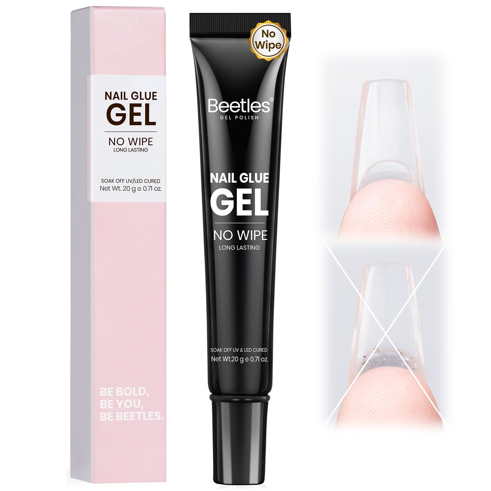 Buy now beetles Gel Polish 2Pcs 15ml Nail Glue Kit for Acrylic Nails, 5 in 1 Super Strong Brush in Nail Gel Glue for False Nails Tips and Gel Nail Polish Led Lamp Required at indiglob india