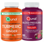Qunol Turmeric Curcumin 1000mg and Ginger, Ultra High Absorption, 120 Count | #1 Doctor Recommended form of Turmeric Curcumin, Extra Strength Capsule for Joint Support and a Healthy Inflammation Response