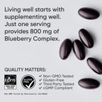 Sports Research® Blueberry Fruit Complex 800mg, 60 Softgels