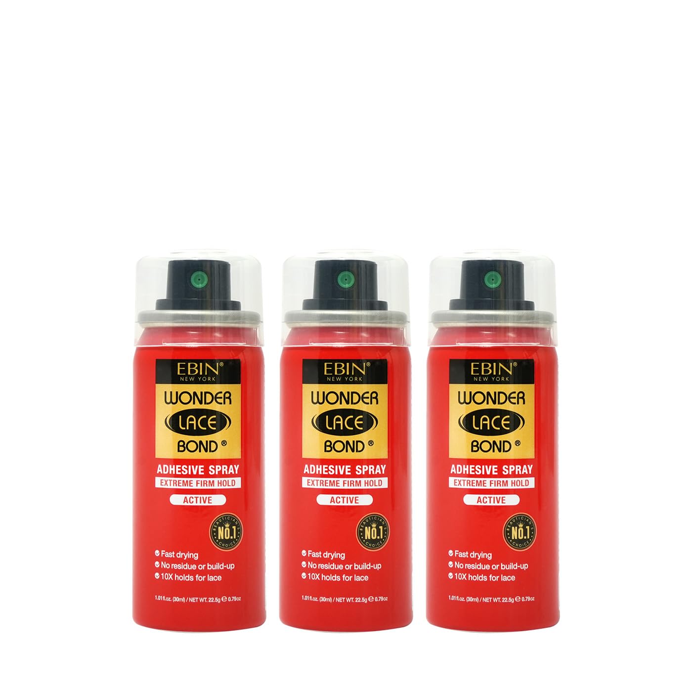 Buy now EBIN NEW YORK Wonder Lace Bond Adhesive Spay (Original 2.7oz / 80ml) - 3pack 1.01 fl oz Active at indiglob india