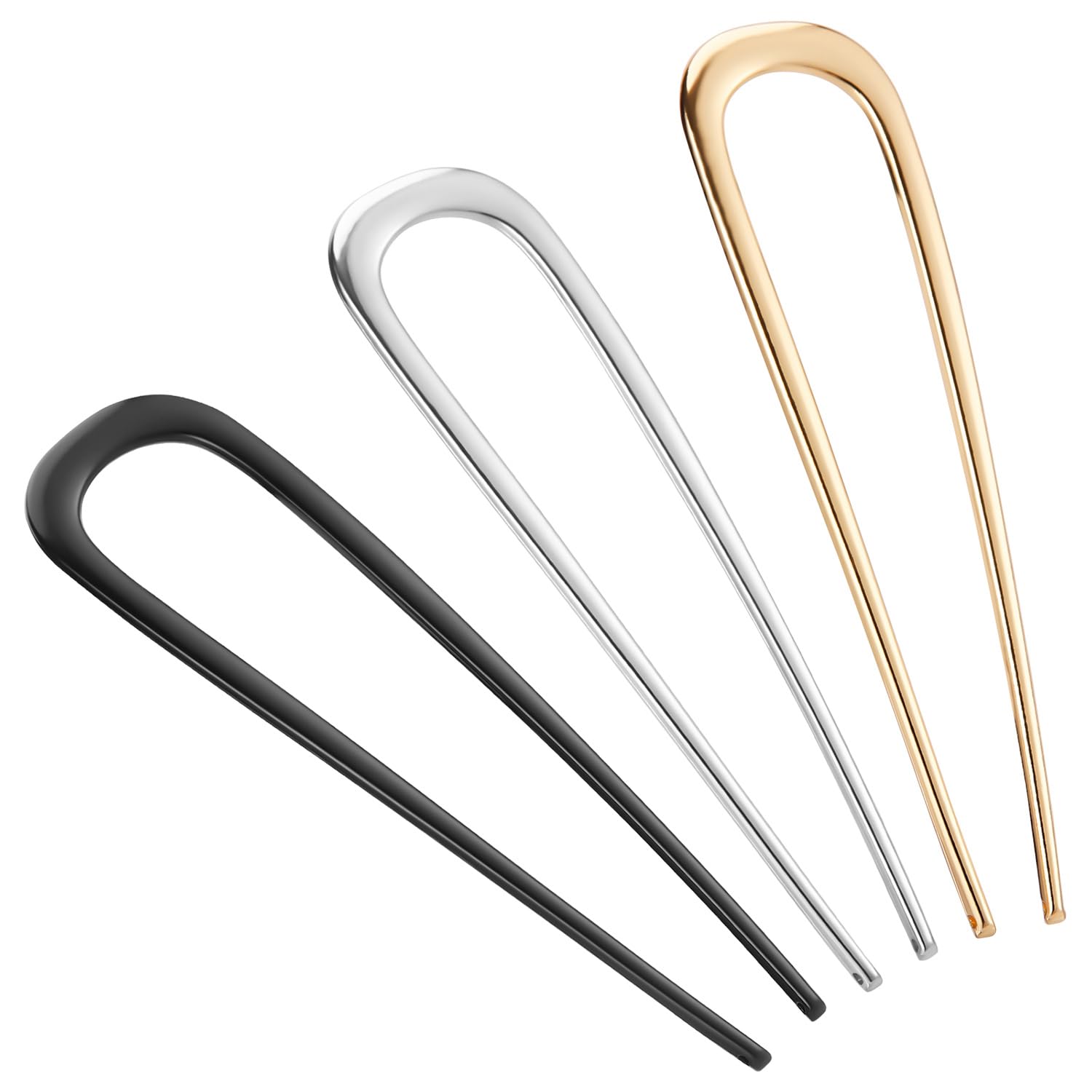 French Hair Pin 3PCS for Women Elegant French Twists, Buns, Updos