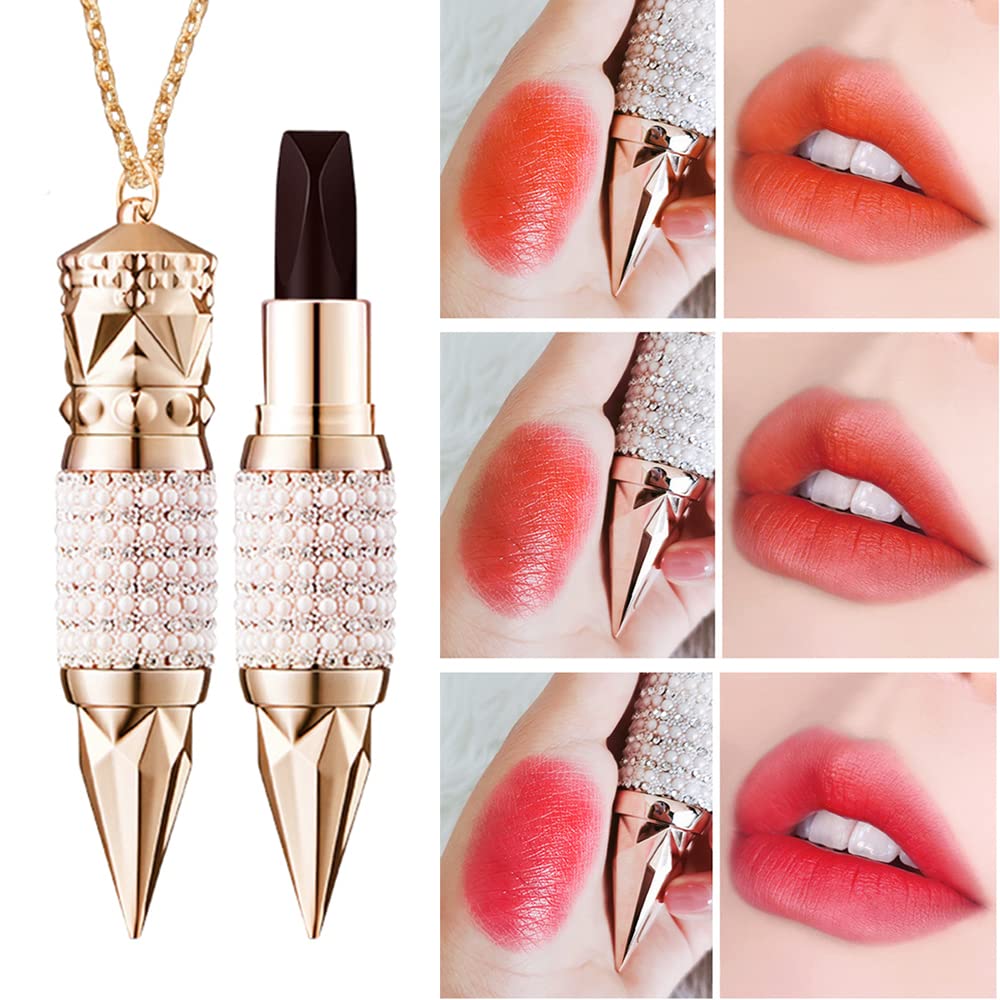 Buy now KAIQIKAIXI 3-in-1 Velvet Matte Lipstick - Red, Long Lasting, Moisturizing, Nourishing at indiglob india