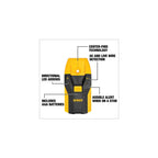 Buy now DEWALT Stud Finder, 3/4”, Locate Framing Studs Efficiently with LED Arrows, Ideal for Wood and Metal, AAA Batteries Included (DW0100) at indiglob india