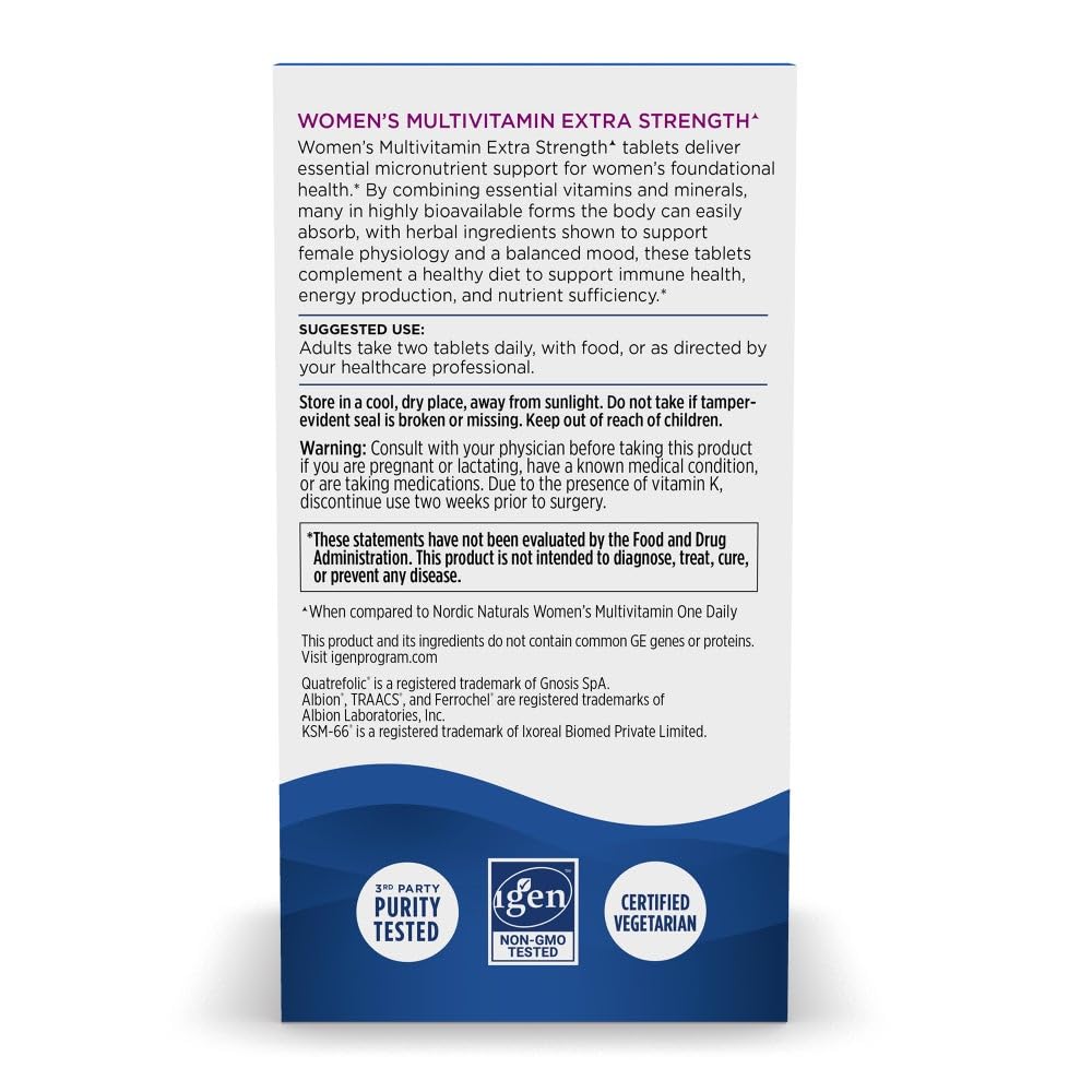 Nordic Naturals Women's Multivitamin - Extra Strength - 60 Tablets