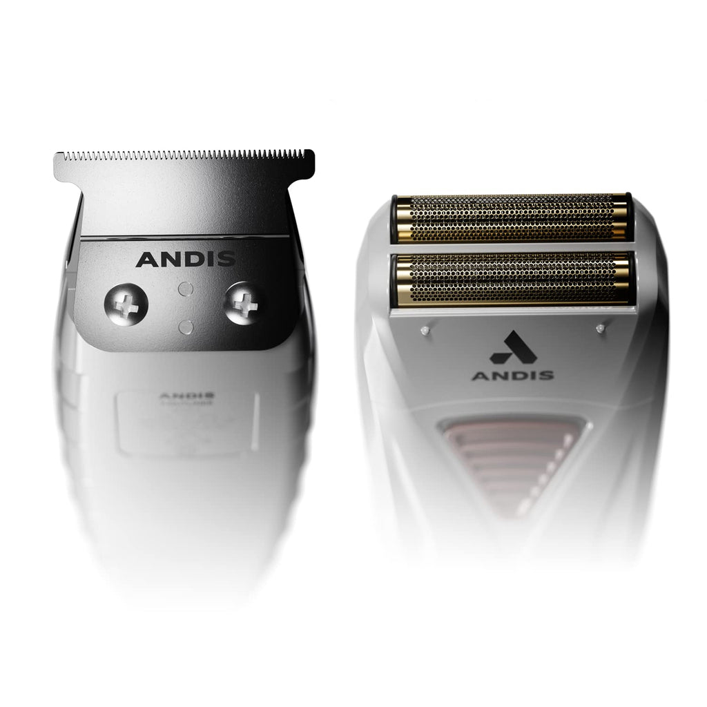 Andis 17270 T-Outliner Trimmer & Pro Foil Titanium Shaver Finishing Combo