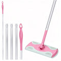 Mop Handle Compatible with Swiffer, Detachable Pink Extra Long Mop Handle for Swiffer