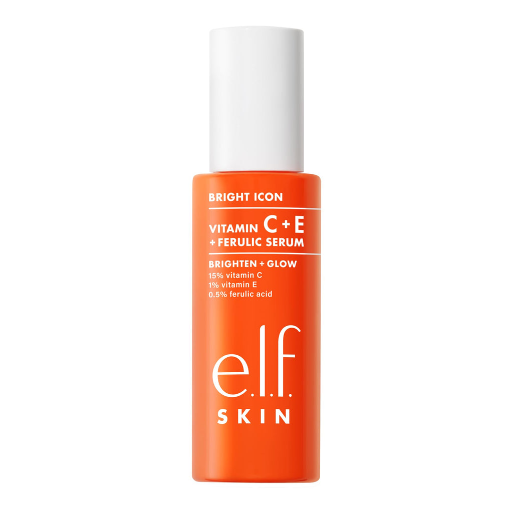 e.l.f. SKIN Bright Icon Vitamin C + E + Ferulic Face Serum, Brightening & Soothing with 15% Vitamin C, Vegan & Cruelty-Free