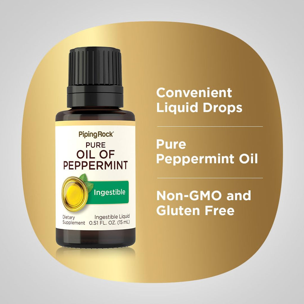 Piping Rock Peppermint Oil | 15 ml Drops