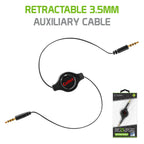 Buy now Cellet Retractable Stereo Auxiliary Cable – 32" Extendable Aux Cord for Car, Headphones, Speakers & More – Compact, Tangle-Free Design – 3.5mm Male to 3.5mm Male Audio Jack – Black at indiglob india