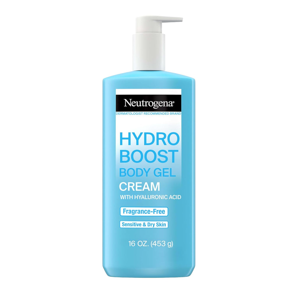 Buy now Neutrogena Hydro Boost Body Moisturizing Gel Cream with Hyaluronic Acid, Non-Greasy & Fast Absorbing, Lightweight Hydrating Body Lotion for Normal to Dry Skin, Fragrance-Free, 16 oz at indiglob india