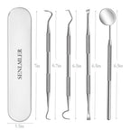 Dental Tools, Professional Plaque Remover Teeth Cleaning Tool Kit, Stainless Steel Dental Pick Tartar Scraper Tooth Cleaner, Oral Care Hygiene Set for Dentist Personal Pets with Storage Box