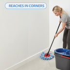3 Heads + Base Spin Mop Replacement Head for Cedar RinseClean 2-Tank System