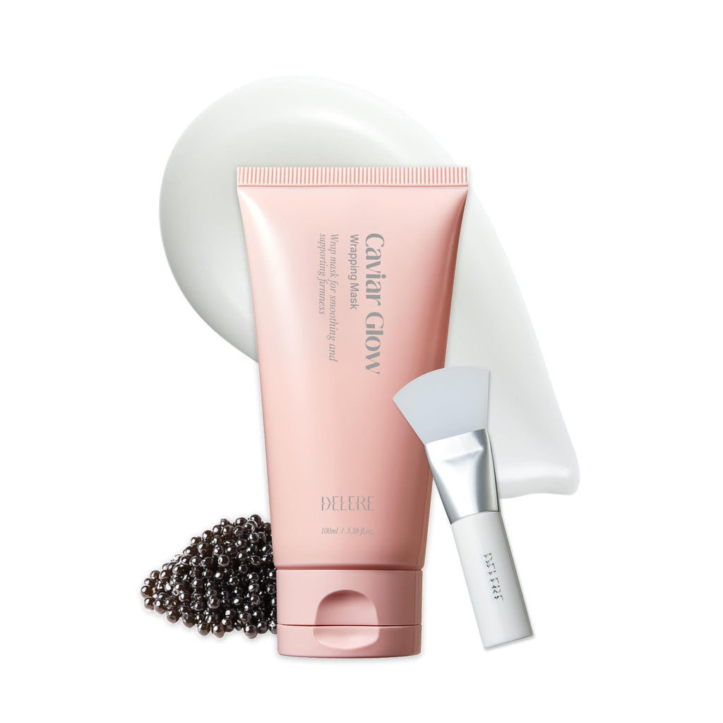 Caviar Glow Collagen Wrapping Mask, Korean Peel-Off Mask, Glass Skin face