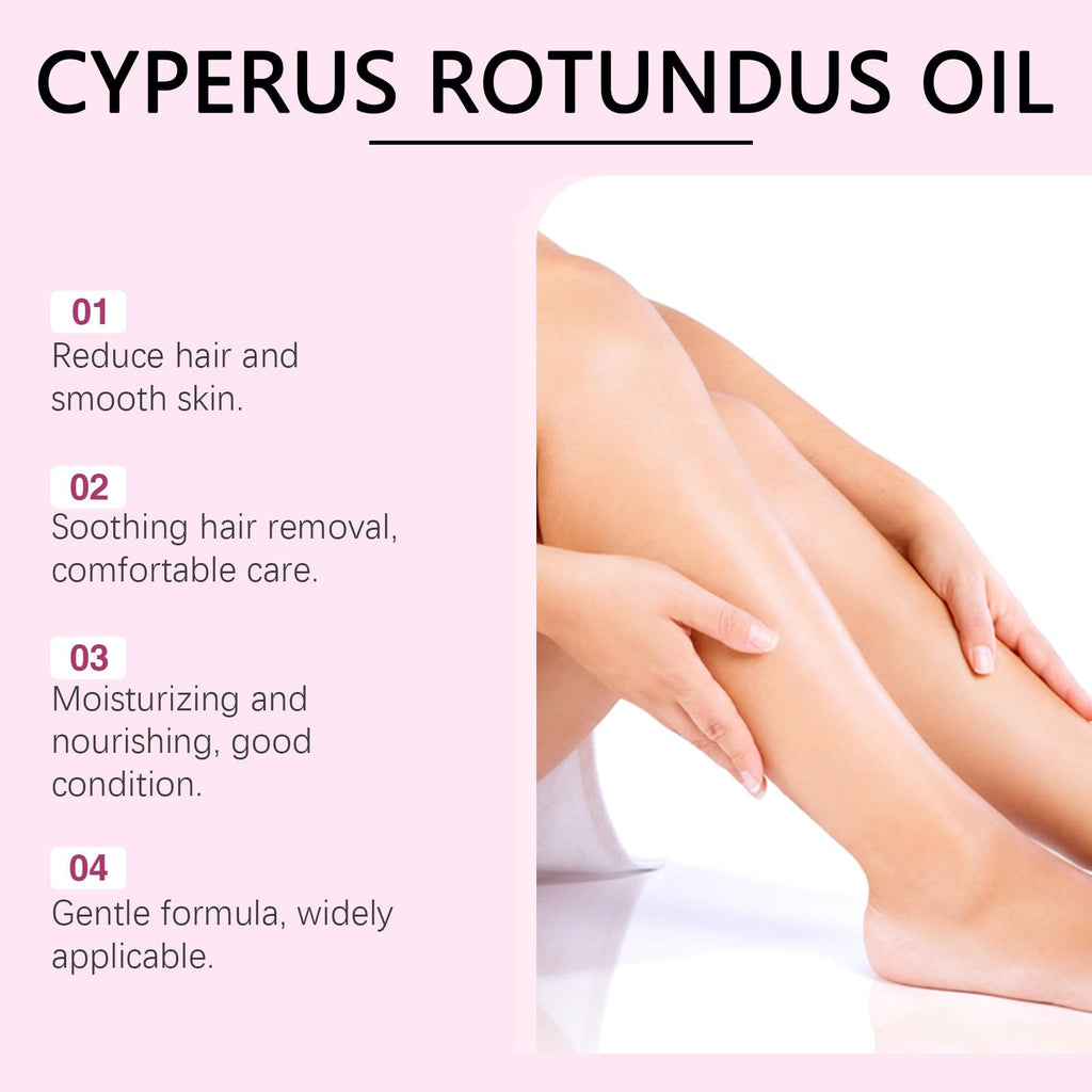 Cyperus Rotundus Oil for Hair Removal, Hair Removal Oil for Women Men 60ml