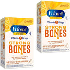 Enfamil Baby Vitamin D-Vi-Sol Liquid Supplement Drops for Infants, Supporting Strong Teeth & Bones in Newborn Babies, Easy-to-Use, Gluten-Free, 50 Day Supply, Dropper Bottle