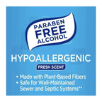 Pacheco Flushable Wipes, Fresh Scent, 5 packs of 48 wipes, 240 wipes total