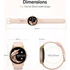 Buy now AGPTEK Smart Watch for Women, 5ATM Waterproof Smartwatch for Android and iOS Phones, Fitness Tracker Watch with 100+ Sports Modes, Heart Rate Monitor Pedometer Sleep Monitor, Pink at indiglob india
