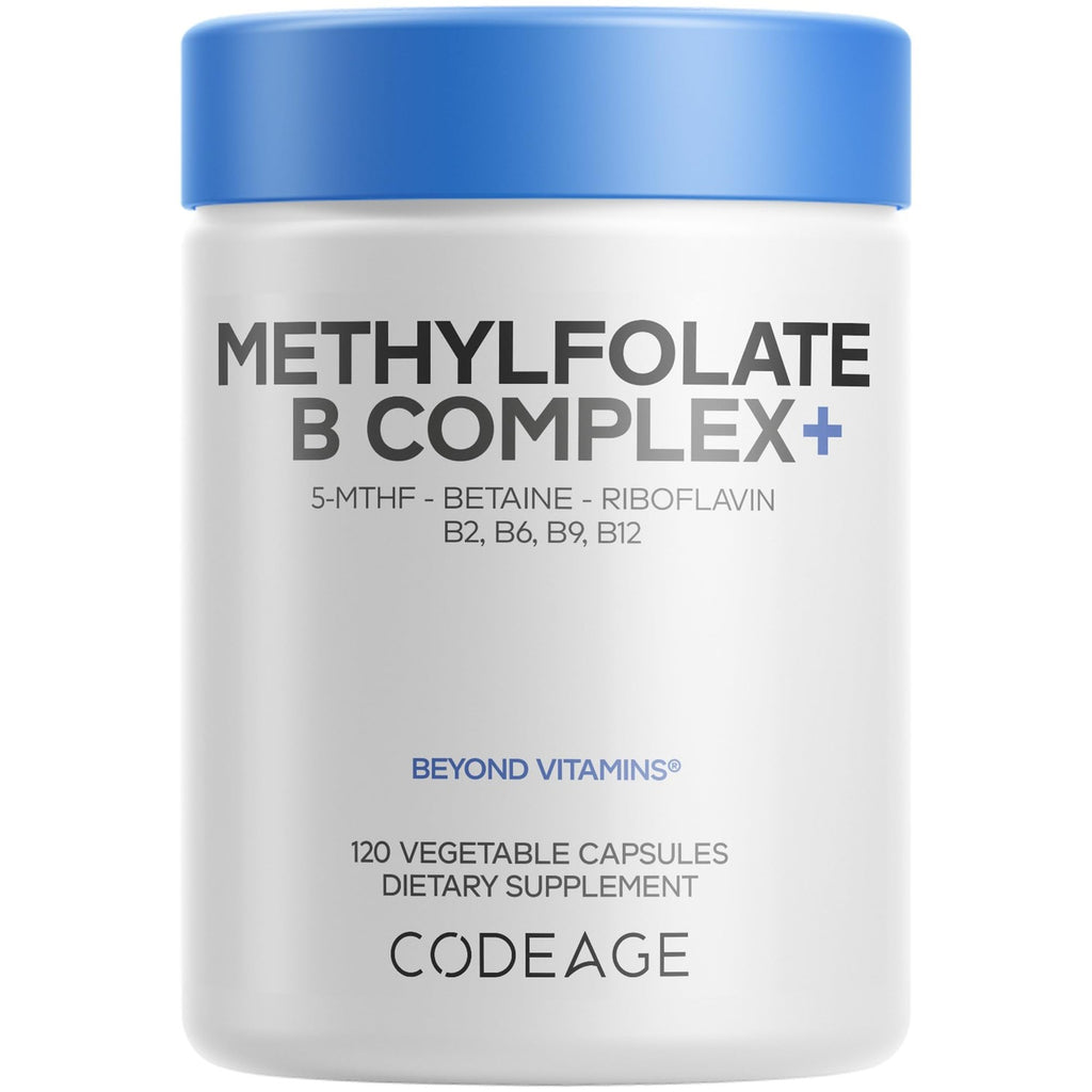 Codeage Methylfolate B Complex, 5-MTHF, Methylcobalamin B12, 120 Capsules