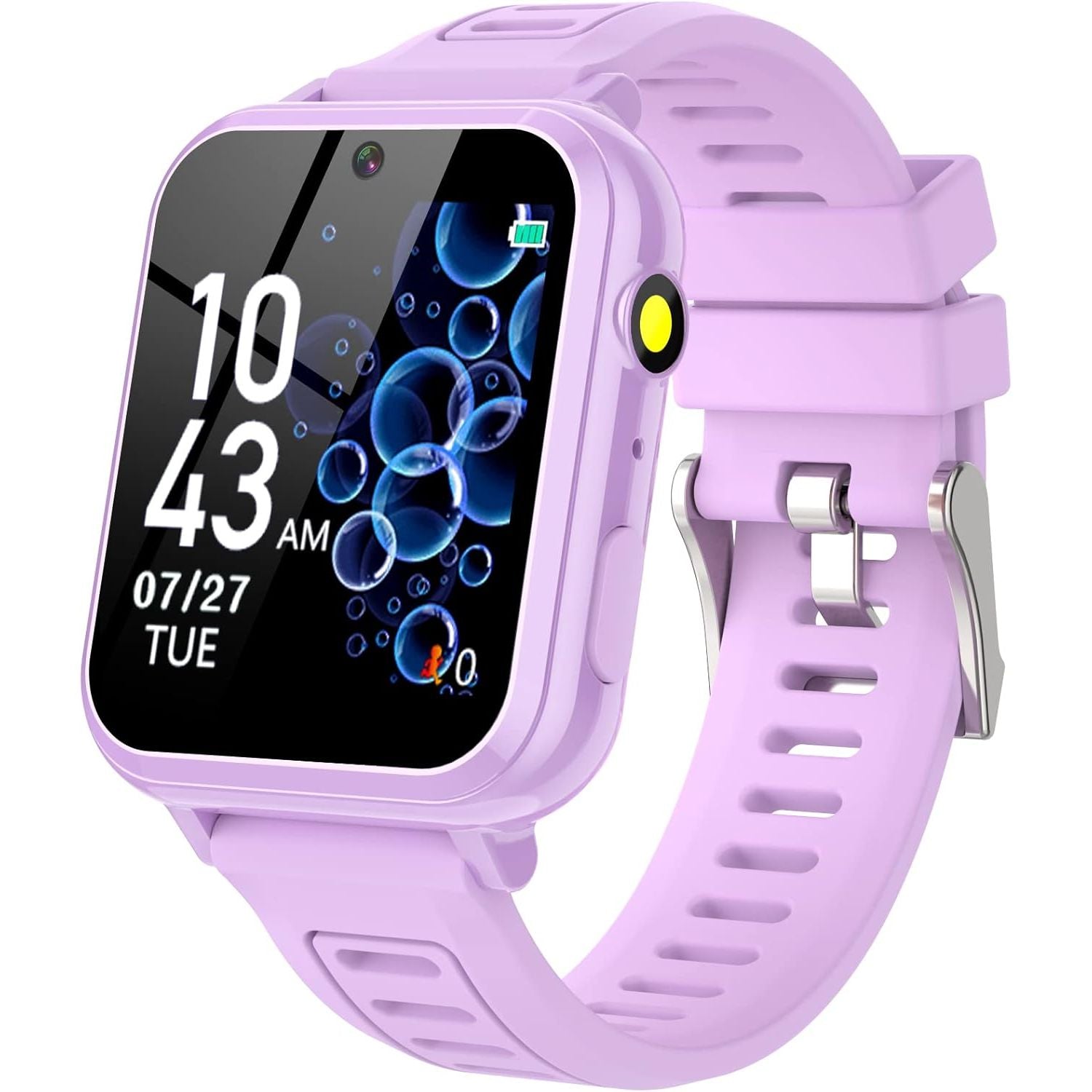 Buy now Phyulls Smart Watch for Kids, Smart Watch Toys with 39 Games Camera Video Recorder Music Alarm Calculator Calendar Flashlight Stopwatch Pedometer Gift Toys for 3-12 Years Old Boys and Girls (Black) purple at indiglob india