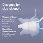 Alpine SleepDeep Reusable Earplugs for Sleeping | Earbuds for Side Sleepers