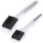 2 Pack Grill Brush and Scraper, 16.5” & 14” Wire BBQ Grill Brush