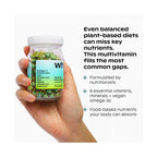 wholier Multi for Plant Based People Vegan DHA Omega 3 B12 Iron 60 Capsules