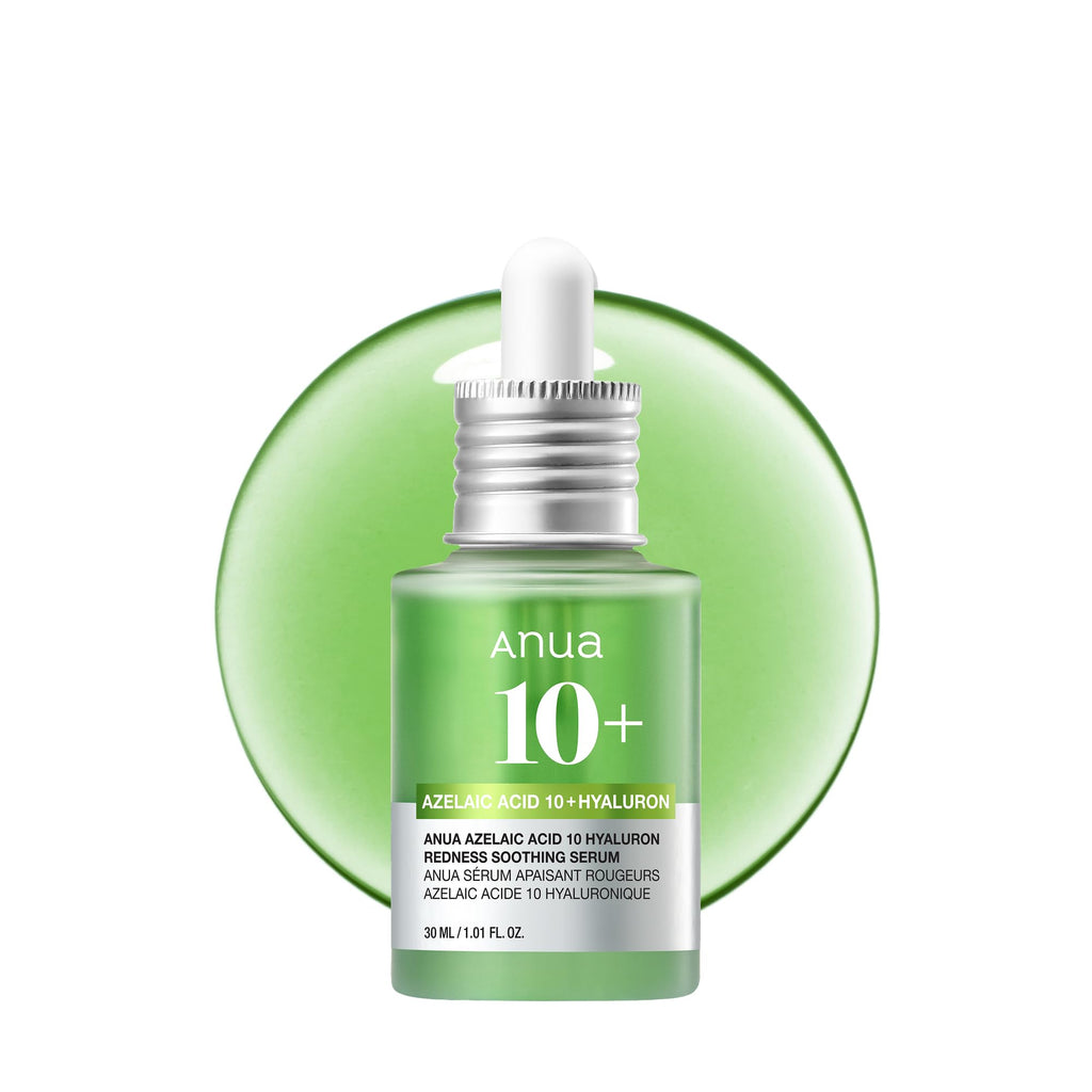 Anua Azelaic Acid 10 Hyaluron Redness Soothing Serum, 1.01 fl oz | Facial Serum for Blemish-Prone & Oily-Prone Skin, Lightweight & Hydrating Blemish Care, Hyaluronic Acid, Korean Skincare