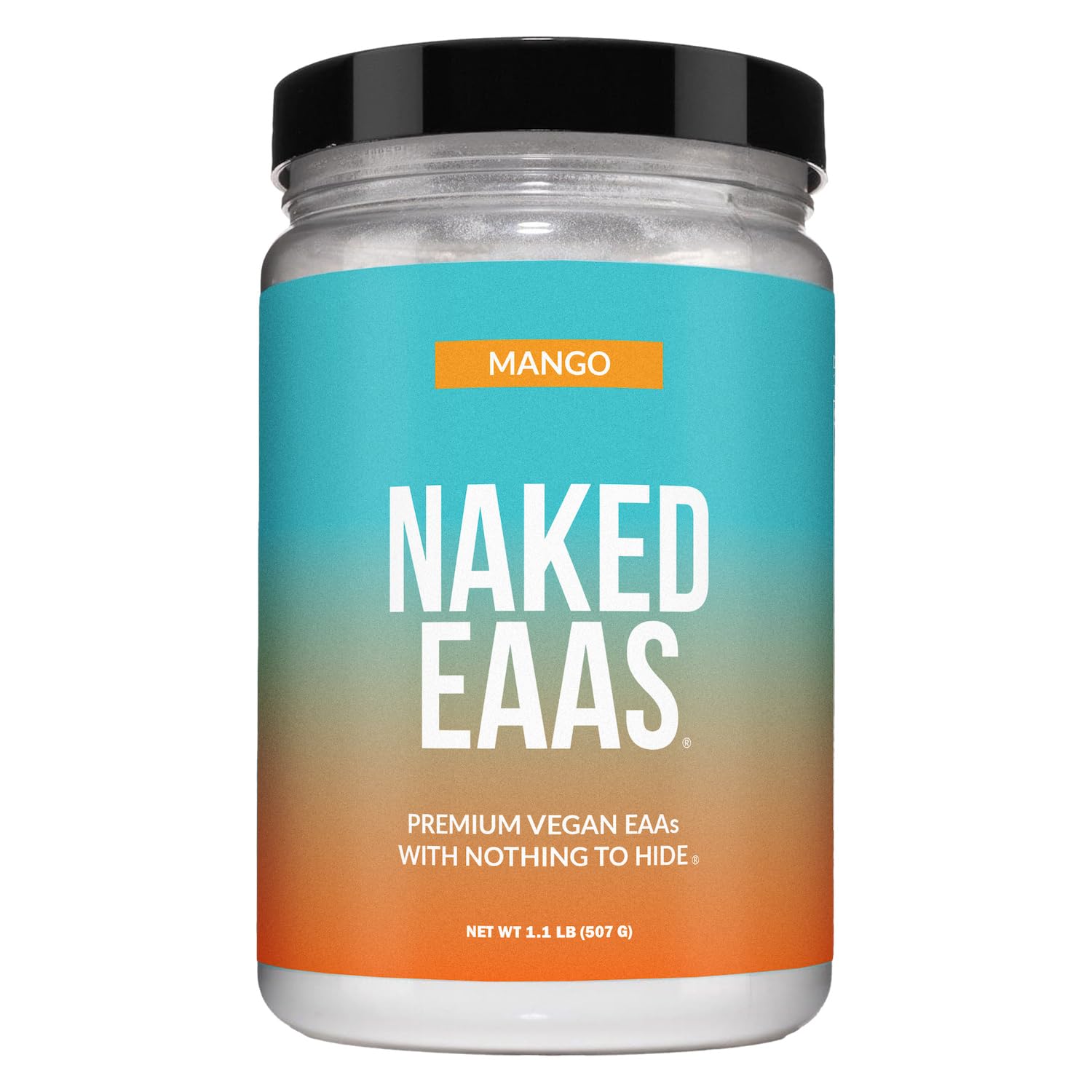 NAKED EAAs Amino Acids Powder - 50 Servings - Vegan Unflavored Essential Amino Acids 500 Grams - Instantized All Natural EAAs Powder Supplement