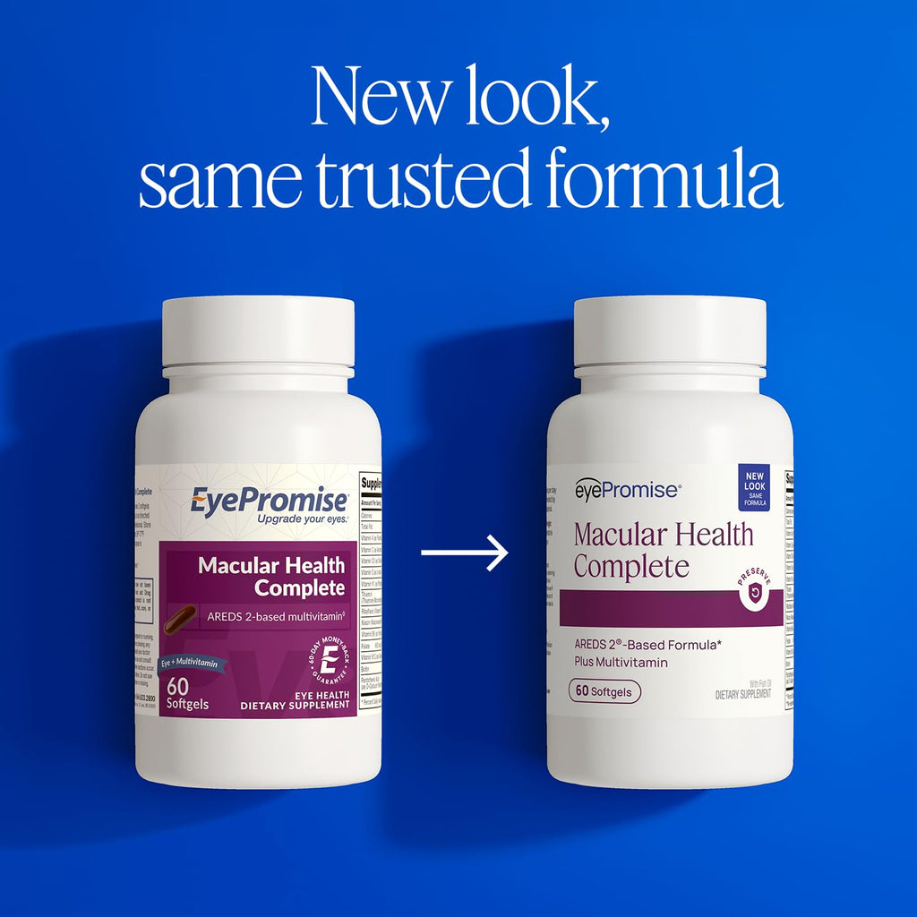 EyePromise Macular Health Eye Vitamins with Multivitamin, 60 Softgels