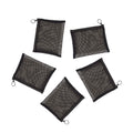 Buy now Patu Zipper Mesh Bags, Size M / A6, 5 Pieces, Beauty Makeup Cosmetic Accessories Organizer, Travel Toiletry Kit Set Storage Pouch, Black 6.5x5.5 Inch (Pack of 5) at indiglob india