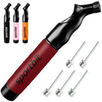 Buy now SPORTBIT Ball Pump for Sports Balls - Push & Pull Inflating System - Hand Pump for All Exercise Balls - Volleyball Pump, Basketball Inflator, Football & Soccer Ball Air Pump - Goes with 5 Needles Set at indiglob india