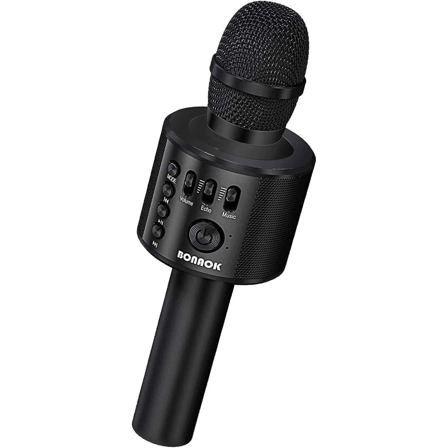 Buy now BONAOK Wireless Bluetooth Karaoke Microphone, 3-in-1 Portable Handheld Mic Speaker Machine for All Smartphones, Gifts to Girls Boys Kids Adults All Age Q37(Black Gold) Black at indiglob india